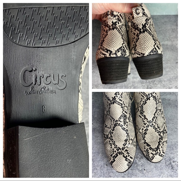 Circus Sam Edelman Pipper Snake Pattern Ankle Bootie - Picture 3 of 8